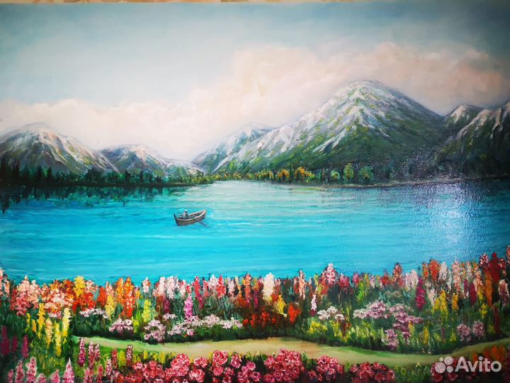 Большая масло холст подрамник 60на 80