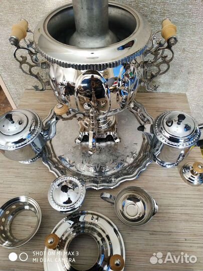 Самовар комбинированный с набором