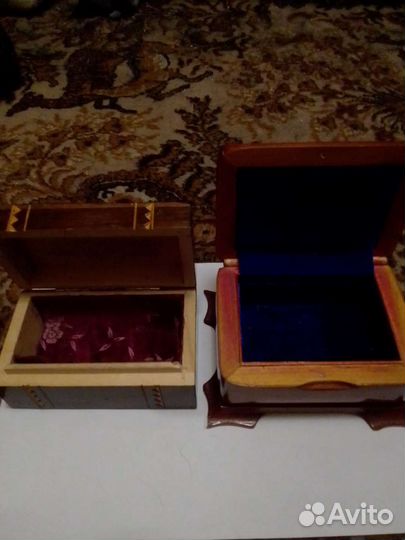 Шкатулки деревянные резные СССР