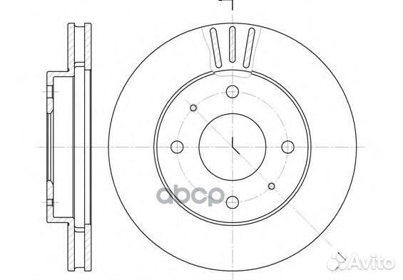 6394.11 диск тормозной передний Mitsubishi, Vo