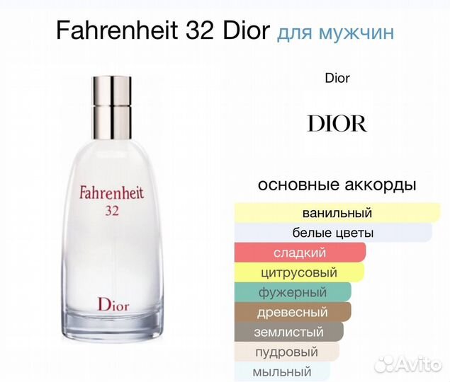 Парфюм Fahrenheit 32 Dior