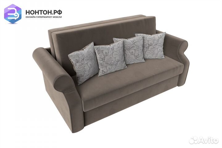 Диван аккордеон Софт коричневый