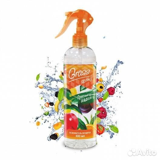 Жидкий освежитель 400 мл Grass весенние фрукты