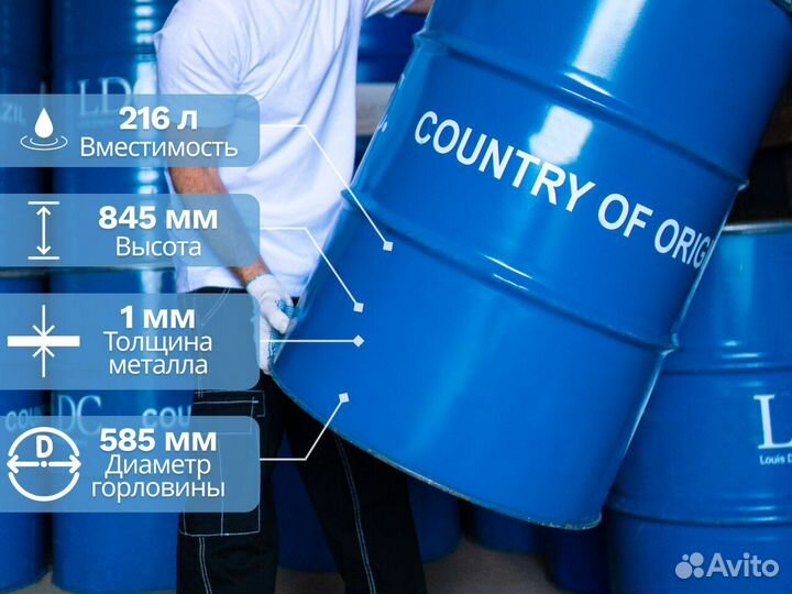 Бочка металлическая