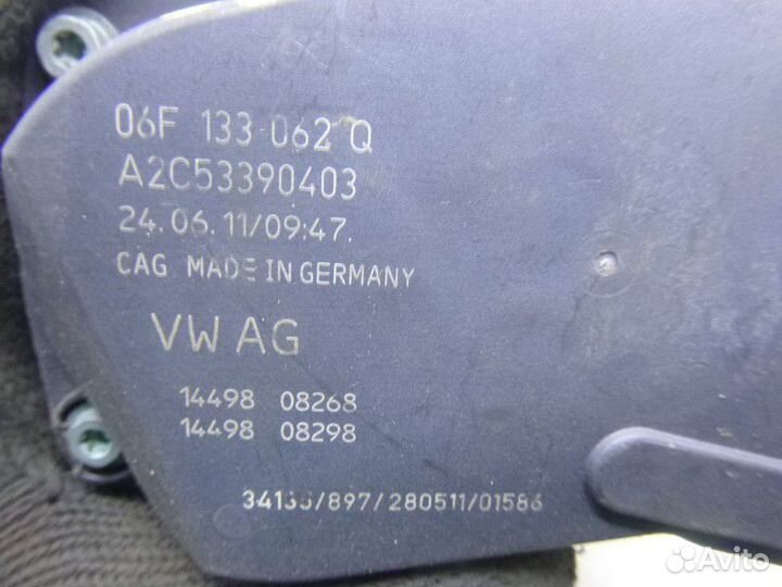 Заслонка дросельная электрическая audi