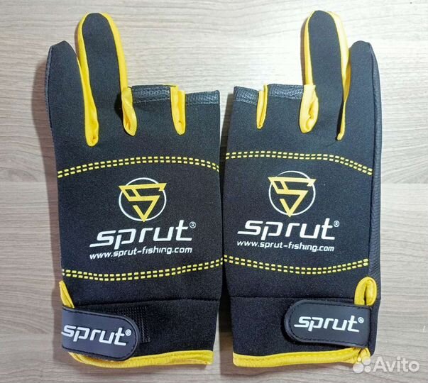 Перчатки рыболовные Sprut Neoprene Spinning Gloves