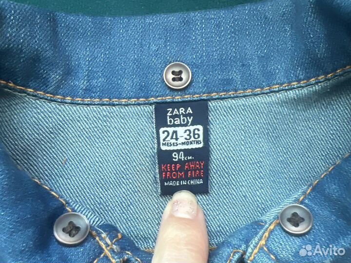 Zara Джинсовка для девочки 92