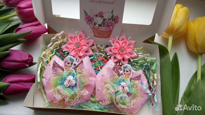 Бантики для волос ручной работы