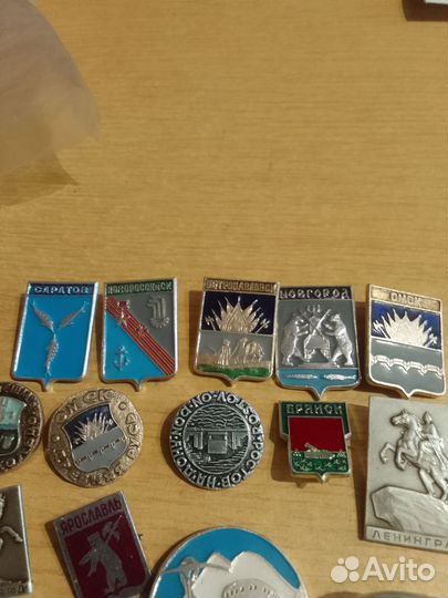 Значки СССР города