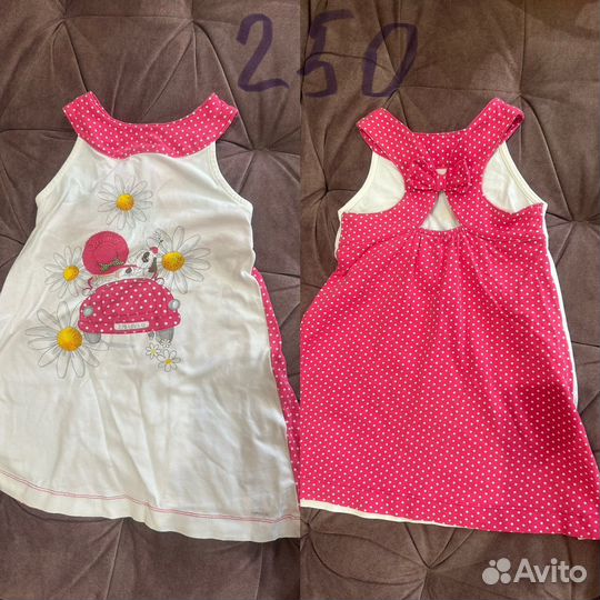 Платья, футболки, шорты, вещи на девочку 110-116