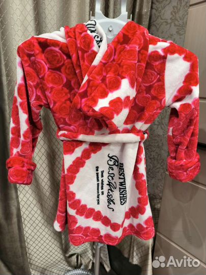 Халат,флисовый,б/у,детский от 6 лет