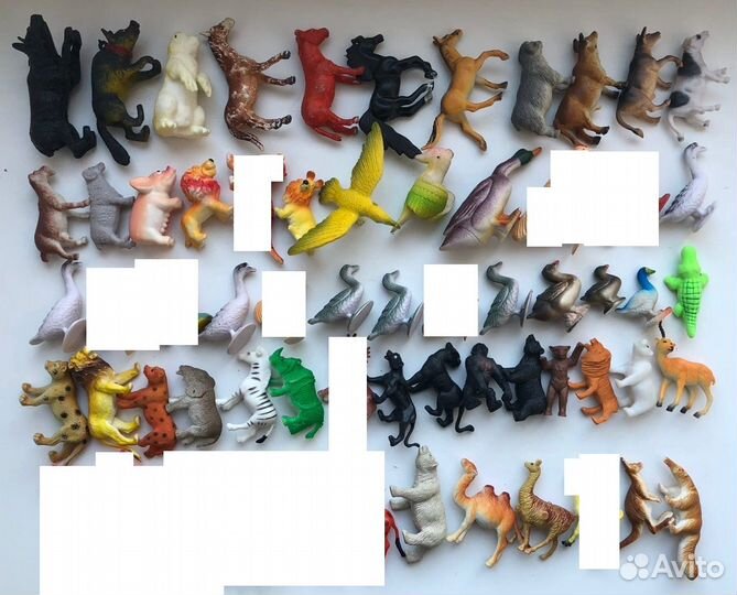 Животные киндер насекомые птицы другие 400+ штук