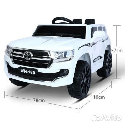 Новый электромобиль Toyota Land Cruiser 200 белый