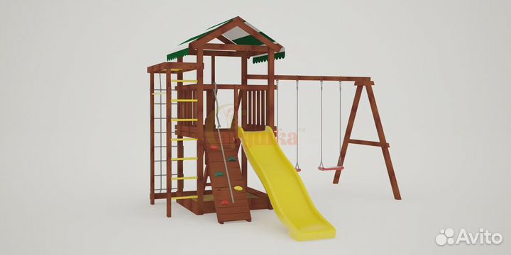 Детская площадка Мастер 5 (Махагон) 4 сезона