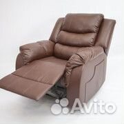 Кресло реклайнер в коричневом цвете