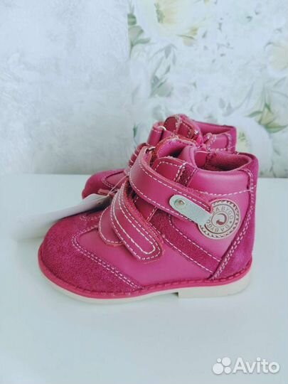 Ботинки Новые натур. кожа демисезон р. 22