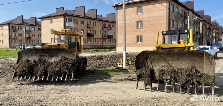 Раскорчевка участков, планировка под посев