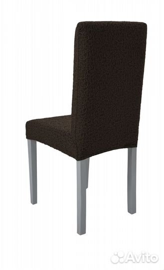 Чехлы на стулья со спинкой на кухню 2 шт, Кофе