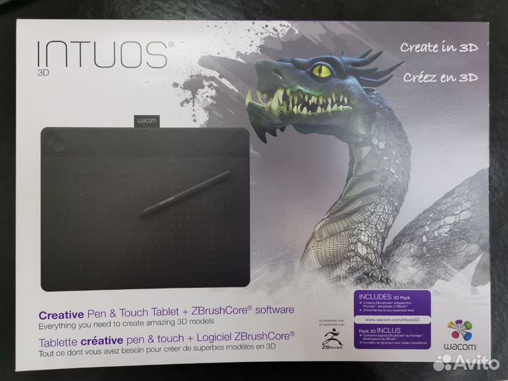 Wacom intuos 3D CTH-690/K размер Medium