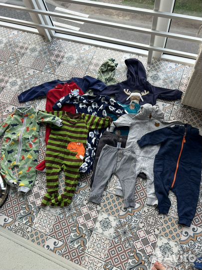 Вещи пакетом на мальчика carters 6m 9m 12m