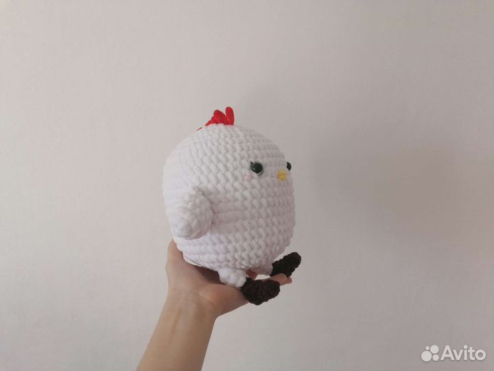 Курочка и цыпленок, мягкая игрушка ручной работы