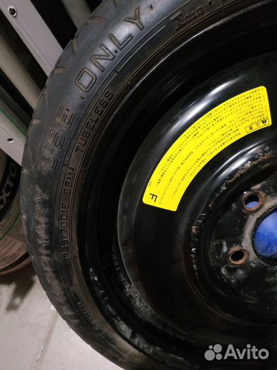 R16 Dunlop D87M 125/70, PCD 5x100 DIA 60