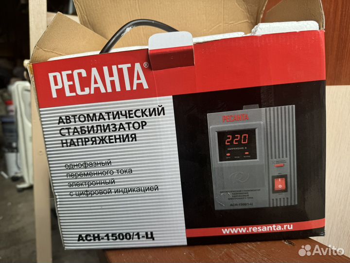 Стабилизатор напряжения ресанта асн-1500/1-Ц