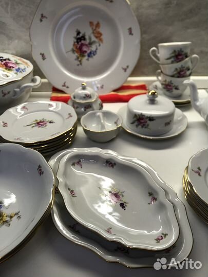 Сервиз мейсенский букет