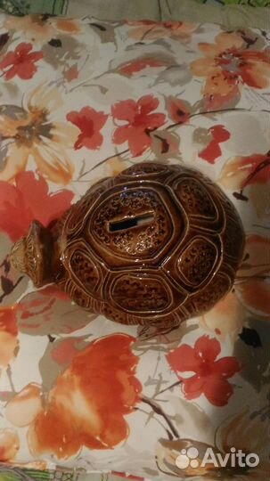 Копилка-черепаха керамическая