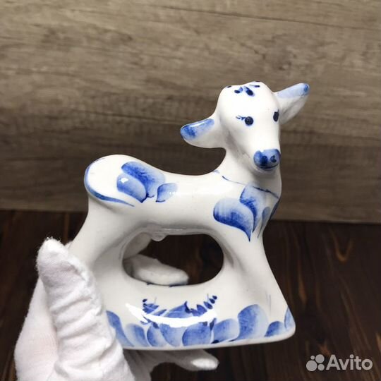Советская Статуэтка Гжель Козлик Состояние Идеал