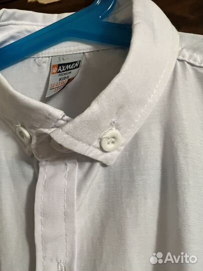 Рубашка белая короткий рукав