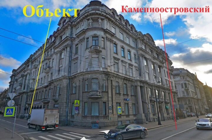 159м² престижная локация м.Петроградская