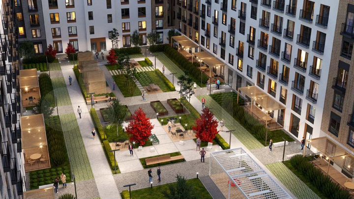 1-к. квартира, 59,8 м², 1/6 эт.