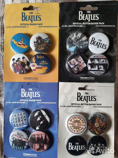 The Beatles коллекционные блоки значков