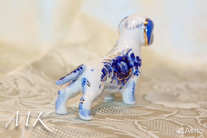 Такса жесткошерстная статуэтка из фарфора