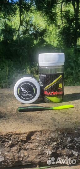 Силиконовые приманки на форель Viva Fish Flat Worm