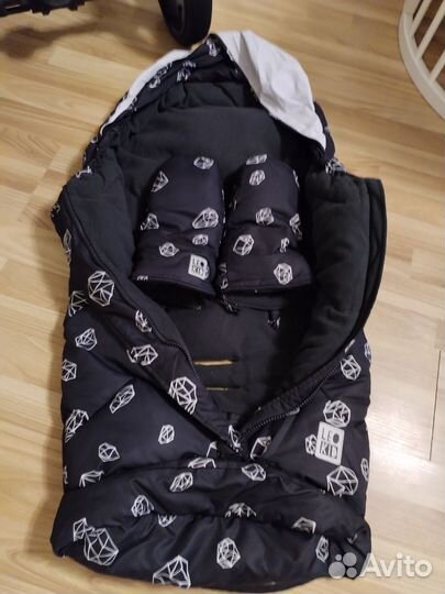 Зимний конверт в коляску leokid