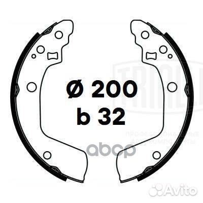 Колодки торм. для а/м Suzuki Swift (05) барабан