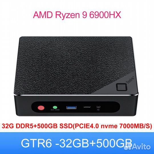 Мини пк Beelink GTR6 Ryzen 9 6900HX DDR5
