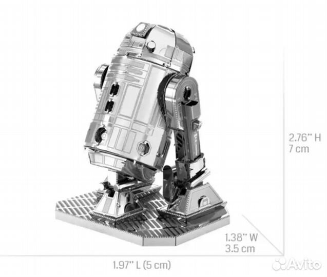 R2-D2 Робот дройд из Star Wars звёздные вой Металл