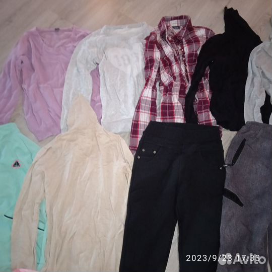 Пакет одежды 16 штук для девочки 13-14 лет