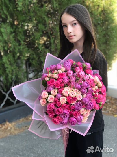 101 роза букеты цветы доставка 24/7