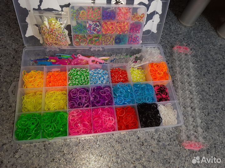 Огромный набор резинок для плетения
