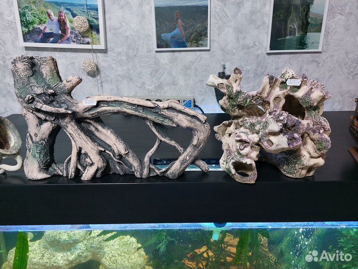 Аквариумные домики (гроты) для рыбок