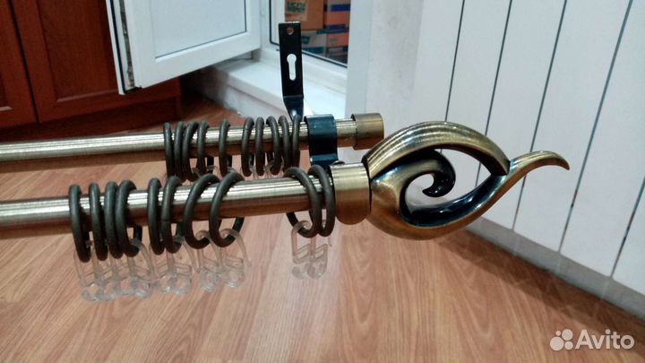 Карнизы для штор двухрядные бу