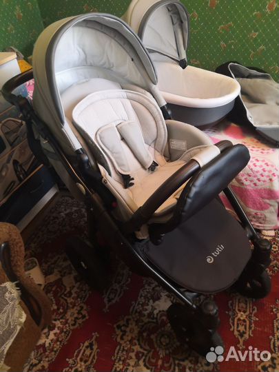 Коляска tutis nanni 2 в 1 эко кожа