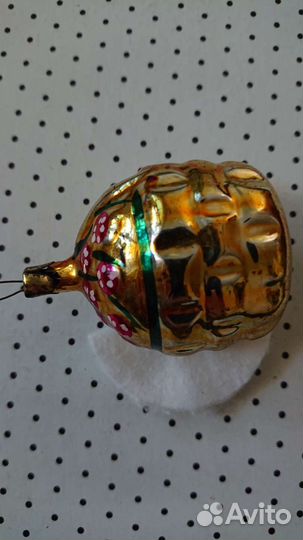 Корзина с ягодами елочная игрушка СССР