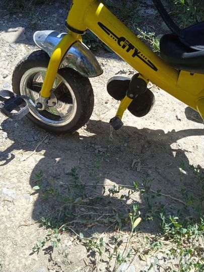 Детский велосипед с родительской ручкой