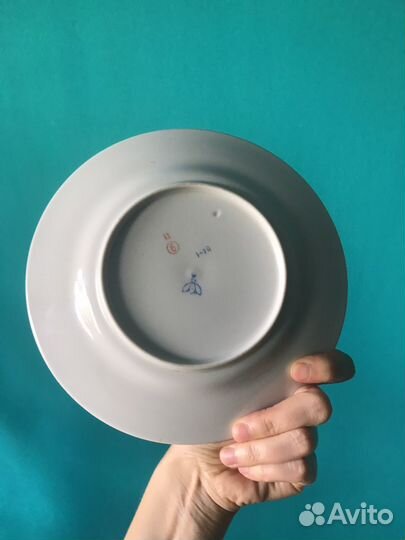 Тарелка СССР с позолотой (5 штук, цена - за одну)