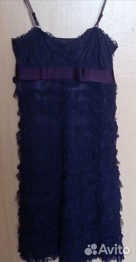 Платье нарядное темно- фиол.,Mango, 46р